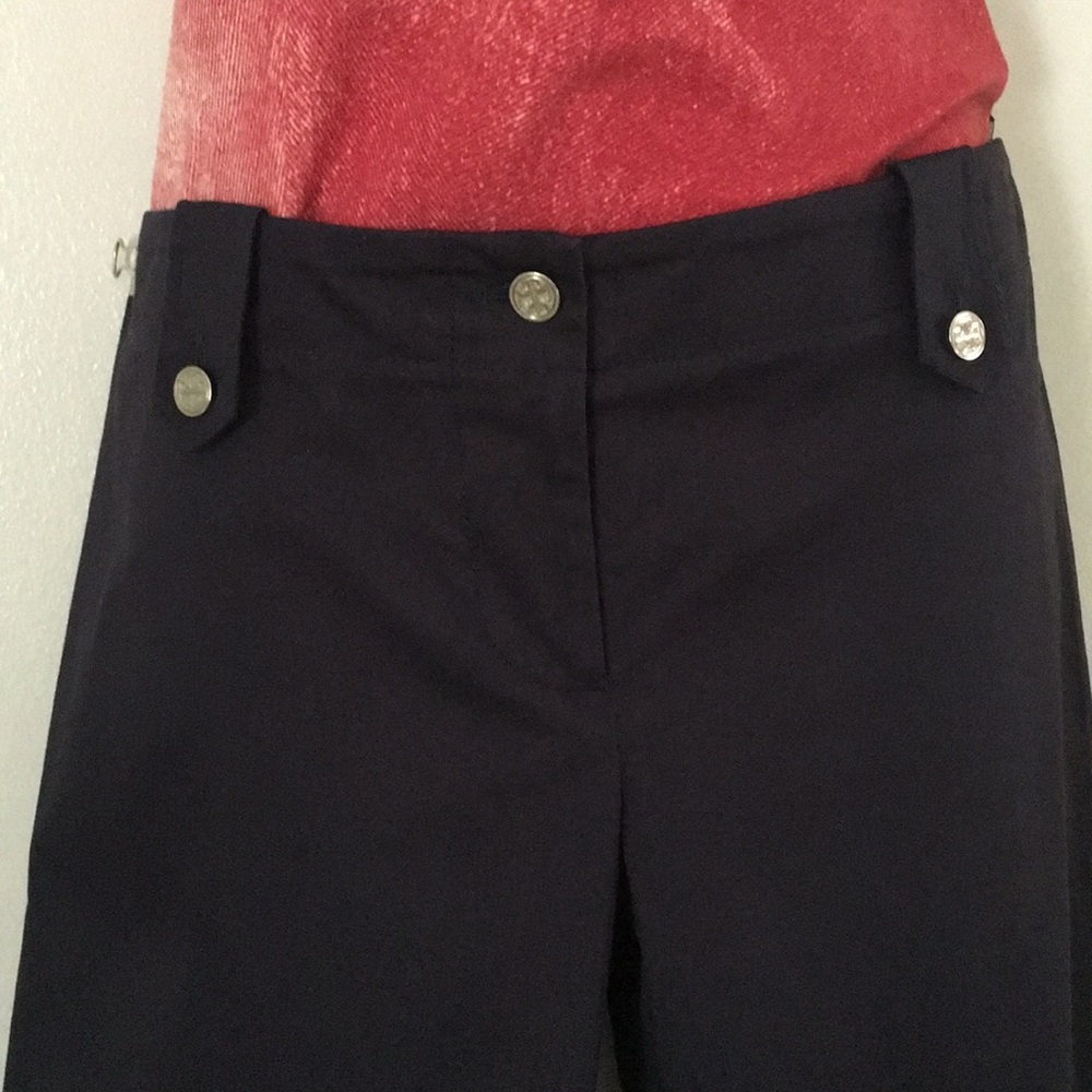 Tory Burch navy blue Bermuda shorts Sz 6?